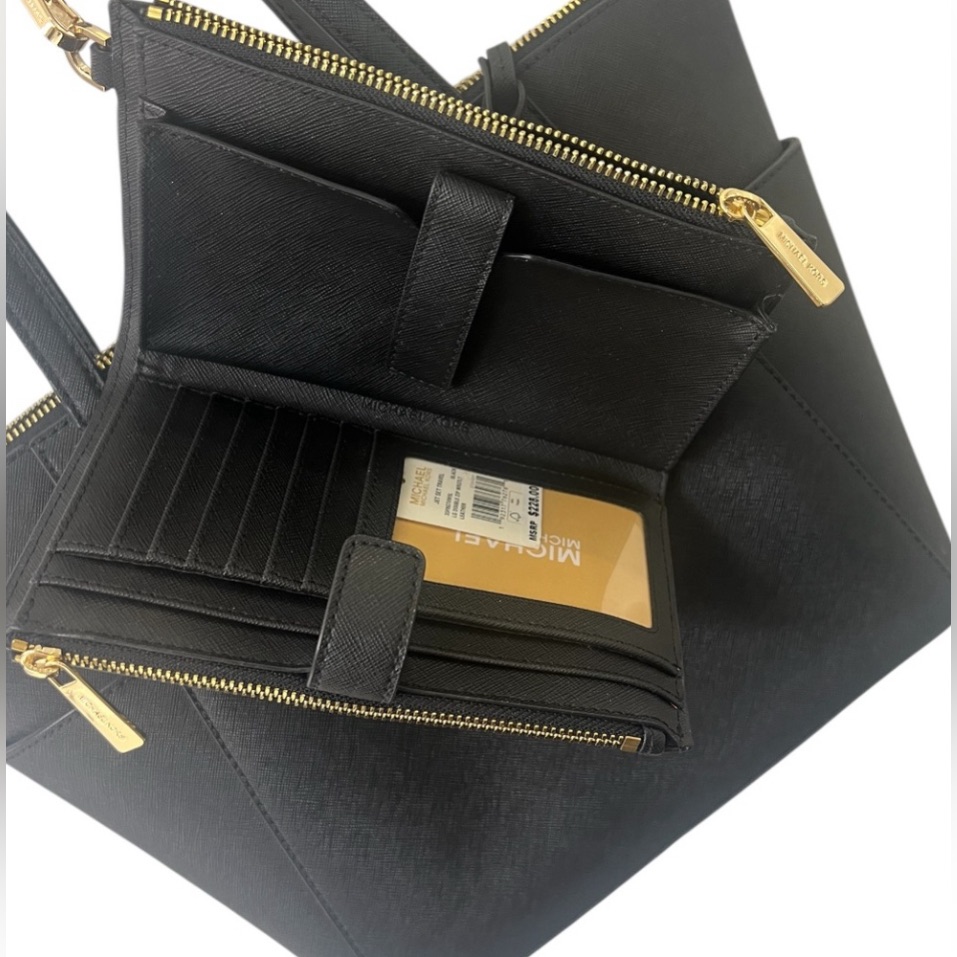 2 Items -Michael Kors Charlotte Large Saffiano Bag/ Wallet